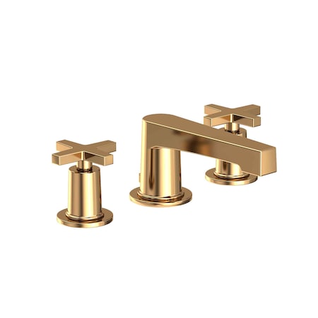 Newport Brass Widespread Lavatory Faucet in Polished Brass Uncoated (Living) 2980-03N